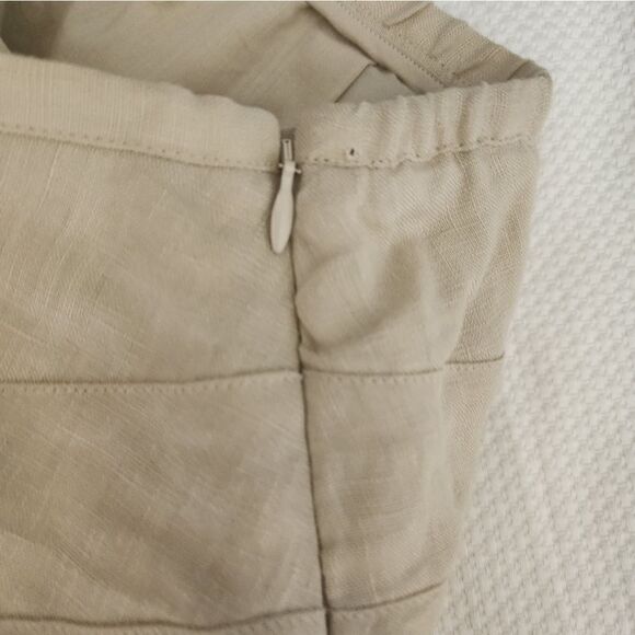 Soft surroundings linen maxi skirt coastal lined minimalist freestyle summer - Picture 9 of 11